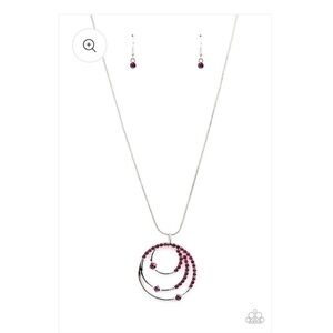 Ecliptic Elegance Pink Necklace Set